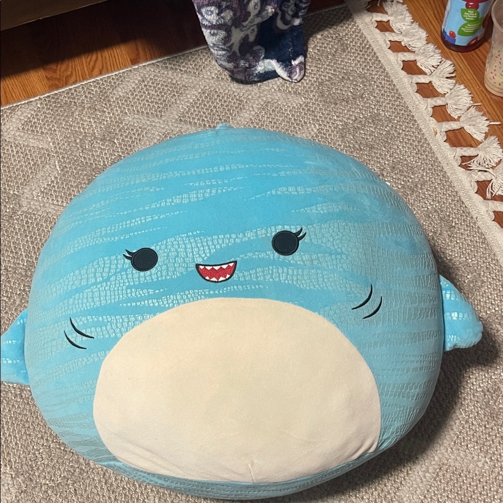 Blue Whale Plush Pillow